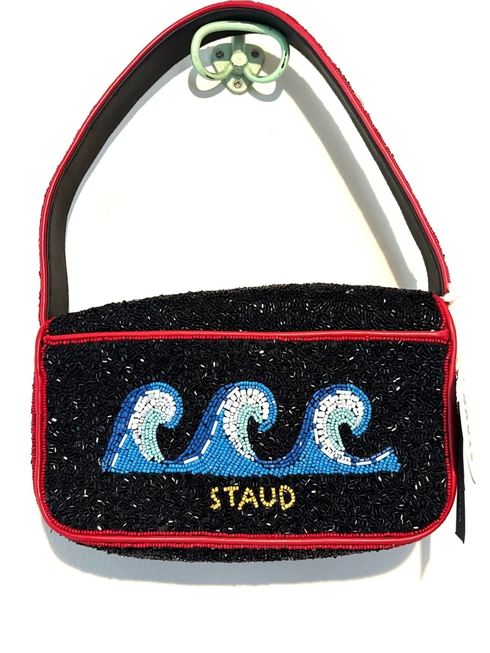 New Staud lobster beaded Tommy bag